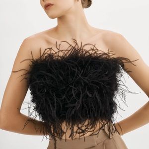 Lamarque ZAINA feather bustier.